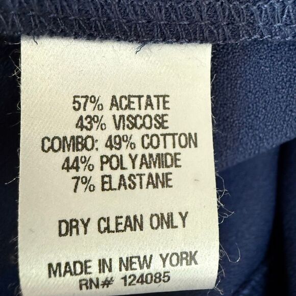 Lisa Perry Pockets Knee Length Quarter Sleeve Striped Panel Shift Dress Sz 4 NWT - Picture 5 of 7